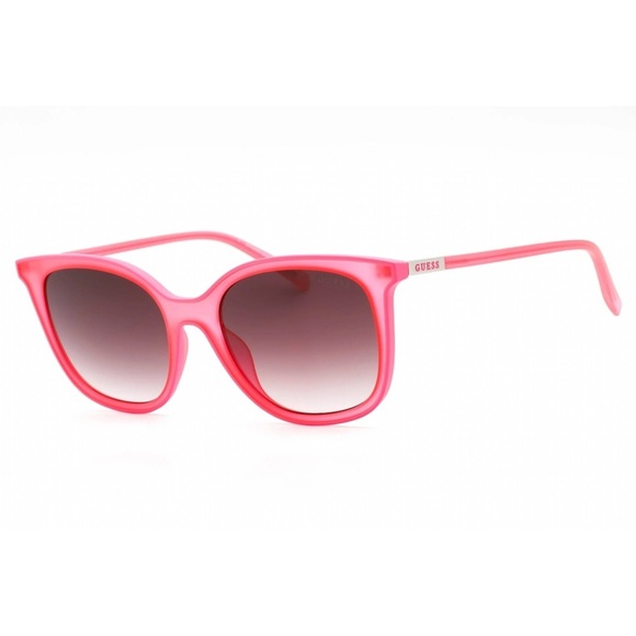 Guess Pink Sunglasses Full Rim Rectangular Shape - New With Case - Picture 1 of 9